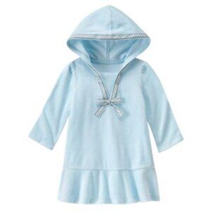 Gymboree Ribbon Hooded Velour Dress - 2 Tod
